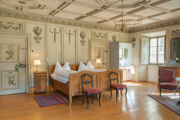 Hotelzimmer im Palazzo Salis (Foto: © Palazzo Salis) Hotelzimmer im Palazzo Salis