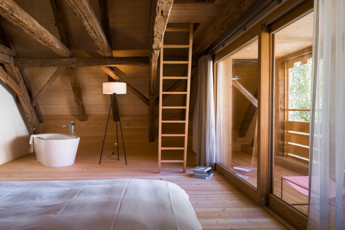 Hotelzimmer im Casa Caminada (Foto: © Gaudenz Danuser) Hotelzimmer im Casa Caminada