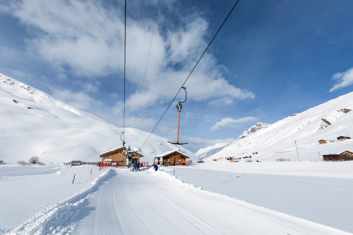 © demateo.com Etrier de Cavetta dans le domaine skiable d'Avers (Photo: © demateo.com)