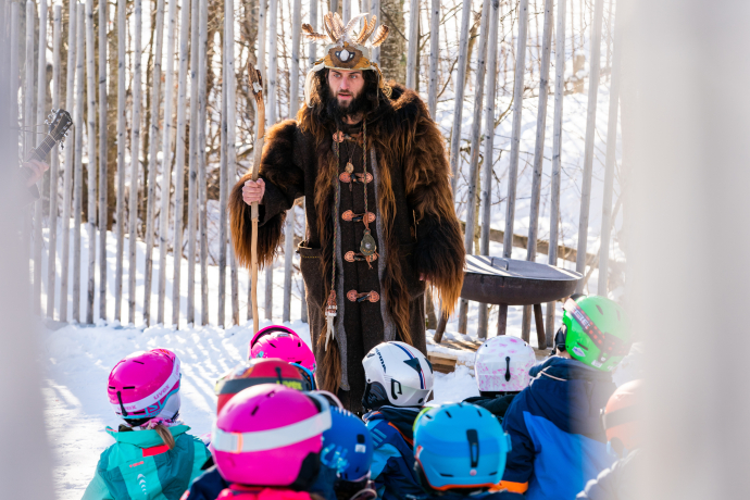 Ami Sabi im Schneewunderland (Foto: © Flims Laax Falera / Philipp Ruggli)