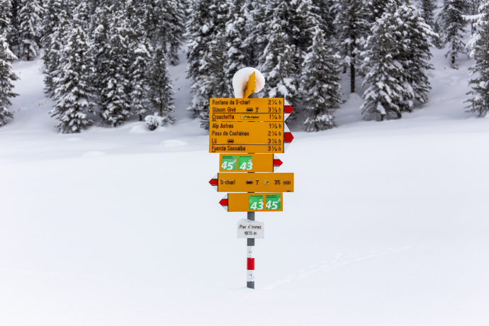 Signpost Plan d'Immez (Photo: © Thalia Wünsche) Signpost Plan d'Immez
