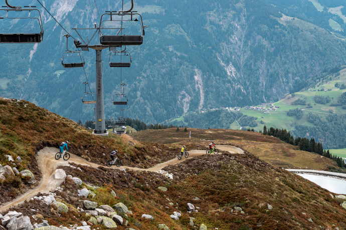 Flow Trail auf Caischavedra (Foto: © GRF, Filip Zuan) Flow Trail auf Caischavedra, Disentis