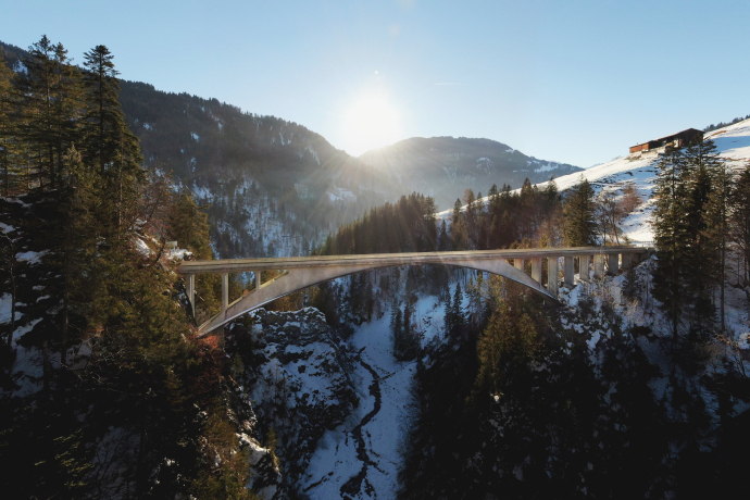 World monument Salginatobel Bridge (Photo: © Marco Hartmann) World monument Salginatobel Bridge