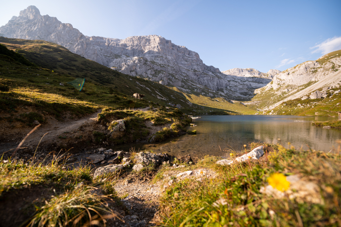 Lake Partnun above St. Antönien (Photo: © Graubünden Ferien / Marco Hartmann) Lake Partnun above St. Antönien