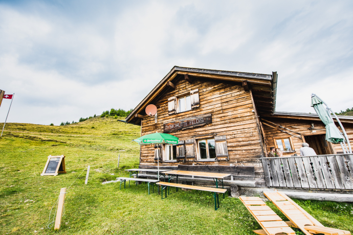 Skihütte Feldis in der Region Viamala