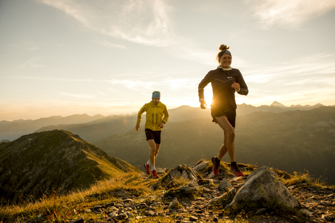 Trail running in Davos (Photo: © Destination Davos Klosters / Christian Egelmair)