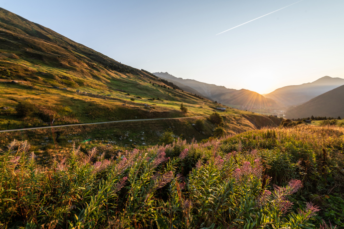 Landscape in the Disentis Sedrun holiday region