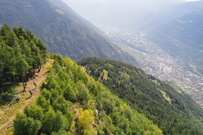 Mountainbiken Col d'Anzana