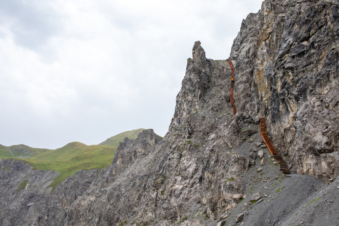 Treppe im Felsen bei Medergen