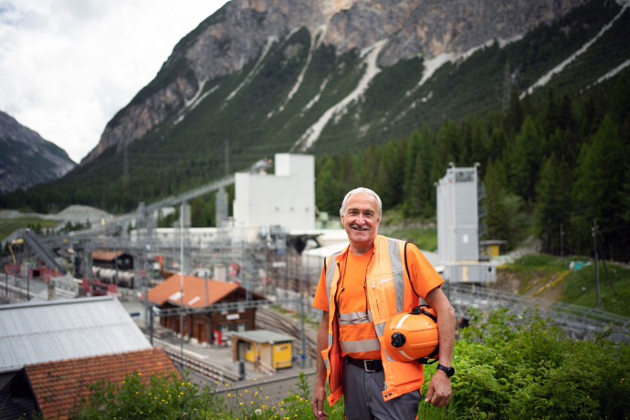Baustelle Albulatunnel