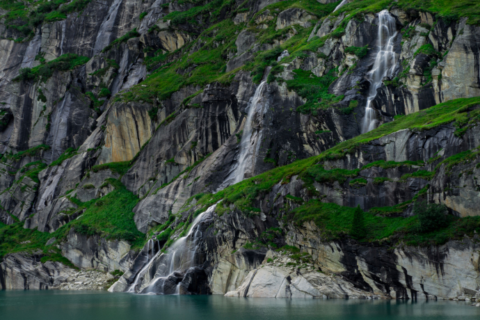 Wasserlandschaft in Vals