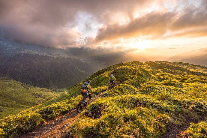 Mountainbiken in Disentis