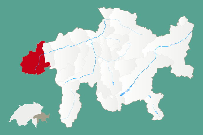Karte Disentis Sedrun