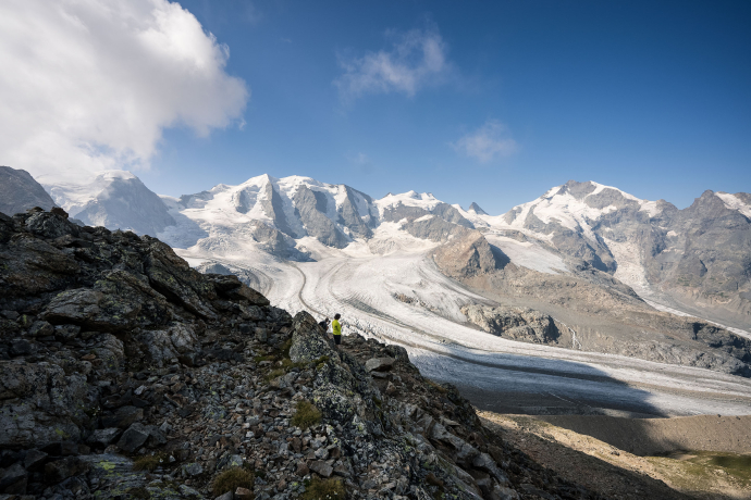 Aussicht auf die Diavolezza