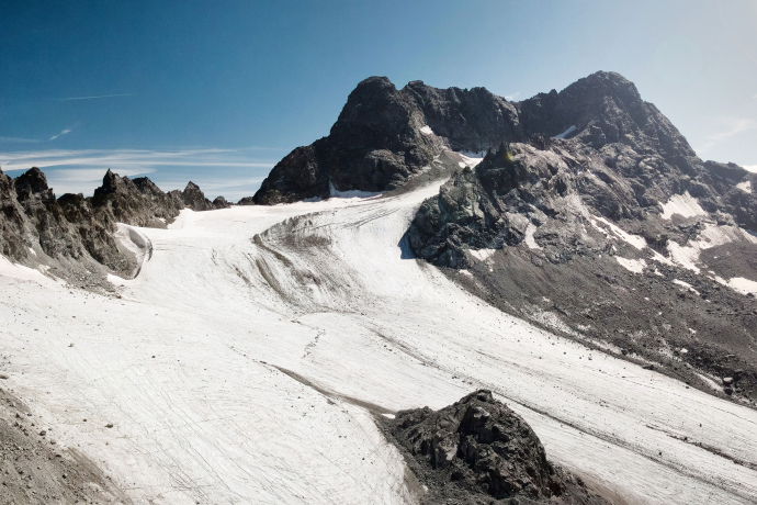 Porchabella Gletscher (Foto: © Graubünden Ferien, Marco Hartmann) Porchabella Gletscher beim Kesch Trek