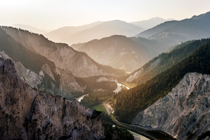 Rheinschlucht (Foto: © GRF, Marco Hartmann) Aussicht über die Rheinschlucht