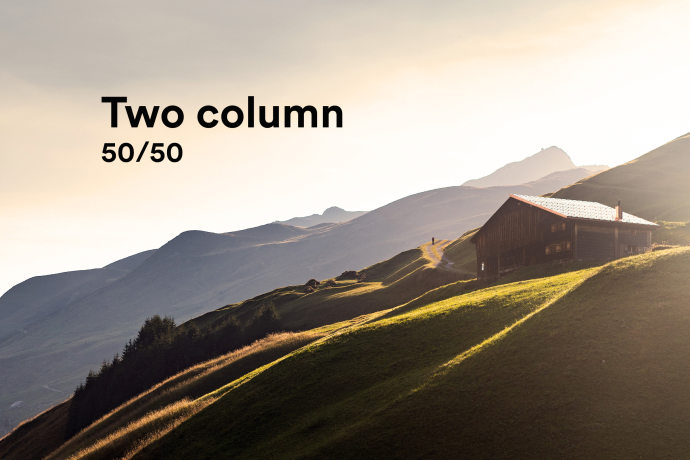 Two column 50/50