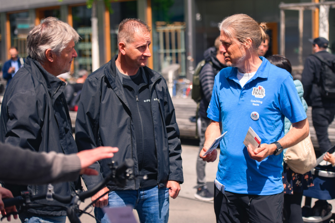 Gut besuchte Europaallee in Zürich mit den Fairdinands an der Cycle Week 2023 (Foto: © Cycle Week / Simon von Gunten) Gut besuchte Europaallee in Zürich mit den Fairdinands an der Cycle Week 2023