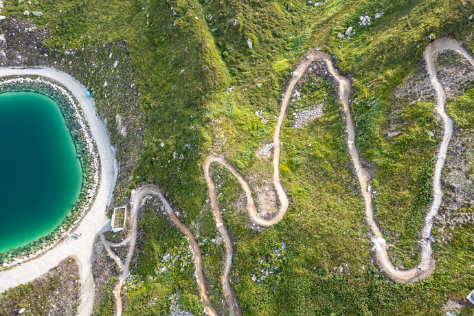 Mountainbiken in Disentis Sedrun