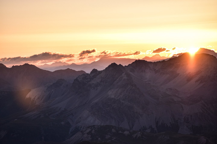 Sonnenaufgang Piz Daint