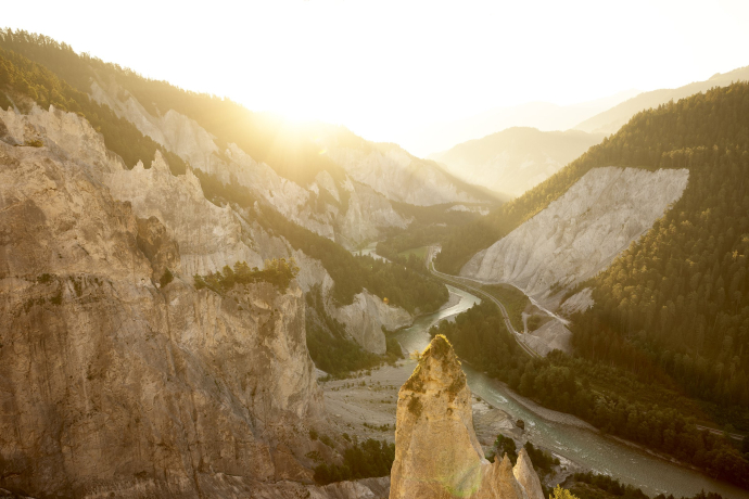 Rheinschlucht in Graubünden