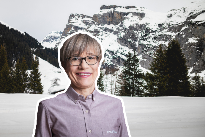 Langlaufloipe im Hochtal Bargis