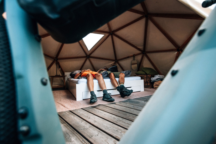 Unterkunft Gravel und Road Tour