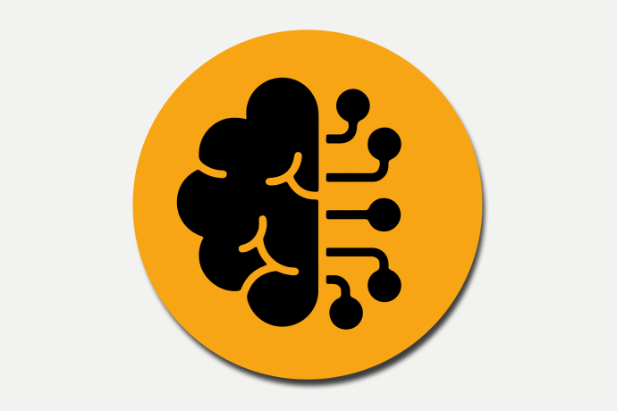 Icon zu KI Tools, auf dem Synapsen eines Gehirns zu sehen sind