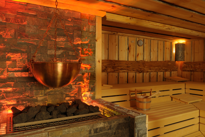 La Val Hotel & Spa Brigels (Photo: © La Val Hotel & Spa) Sauna in the Brigels mountain spa