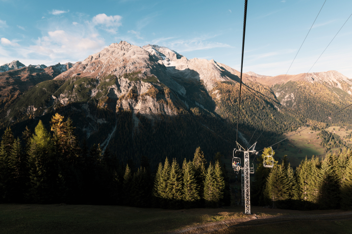Impression des Höhenweg Panoramaweg zwischen Chants und Darlux bei Bergün