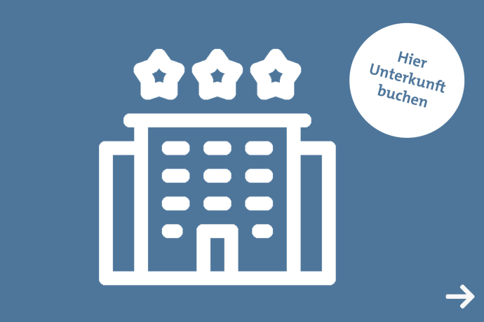 1. Unterkunft buchen (© Icon by Freepik) 1. Unterkunft buchen