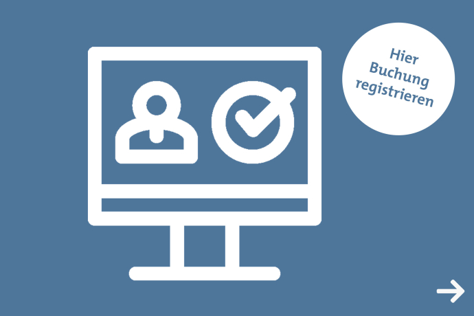 2. Buchung registrieren (© Icon by Freepik) 2. Buchung registrieren