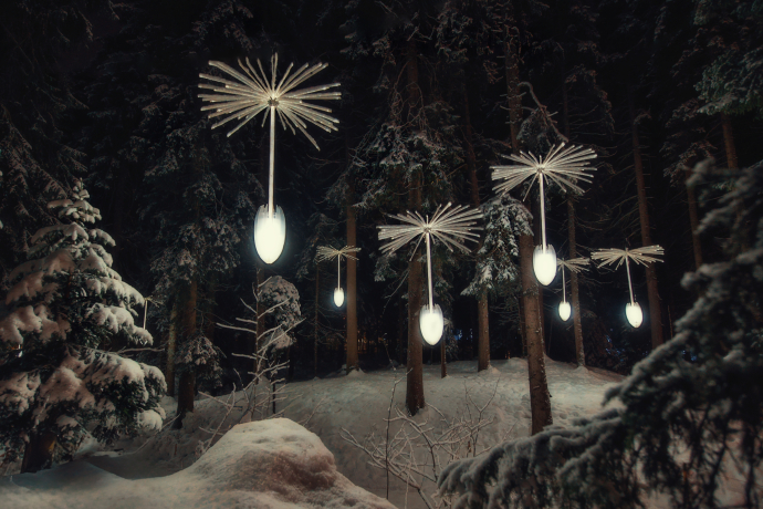 Light a wish der Ode Design Group im Zauberwald Lenzerheide