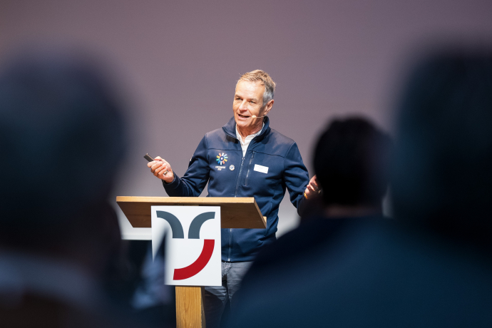 Jürg Capol, CEO IBU Biathlon World Championships 2025, stellt den Grossanlass in Lenzerheide vor. @ GRF 