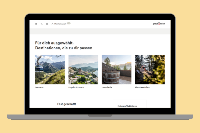 Destinationsvorschläge mit dem Ferienprofil