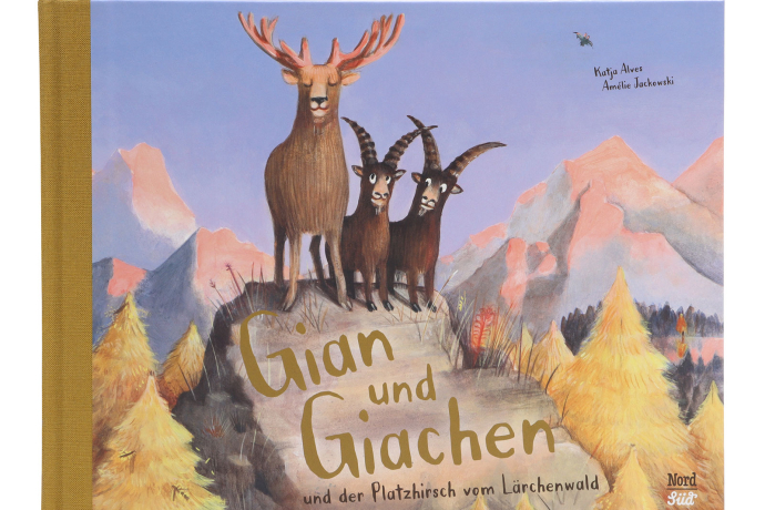 Jetzt erhältlich: «Gian & Giachen und der Platzhirsch vom Lärchenwald» ist eine Geschichte über Eifersucht und Freundschaft. © Graubünden Ferien 