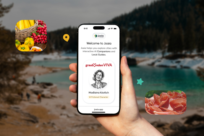 Viel Fachwissen der AI Local Guides auch zu den Bündner Spezialitäten. © Holoai 