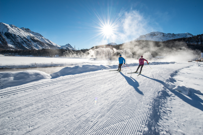 Cross-country skiing in Engadin St. Moritz Cross-country skiing in Engadin St. Moritz