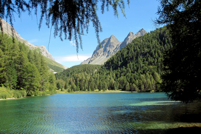 Lai da Palpuogna oberhalb von Preda Lai da Palpuogna oberhalb von Preda
