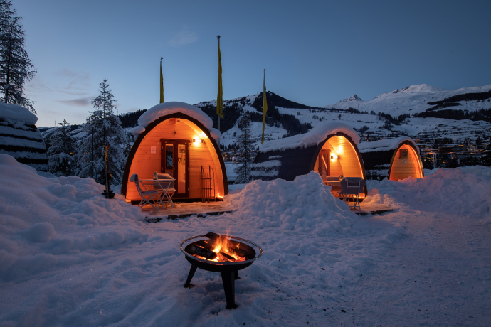 Wintercamping TCS Scuol (© TCS Schweiz)