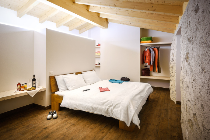 Zimmer im Gästehaus Coltiviamo Sogni in Campascio Zimmer im Gästehaus Coltiviamo Sogni in Campascio