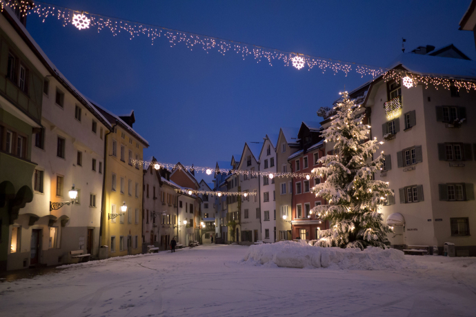 Die historische Churer Altstadt.