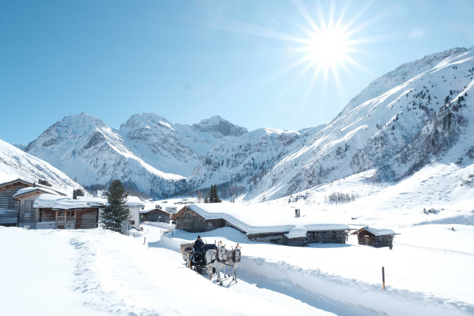 Kutschenfahrt ins Sertigtal (© Marcel Giger)