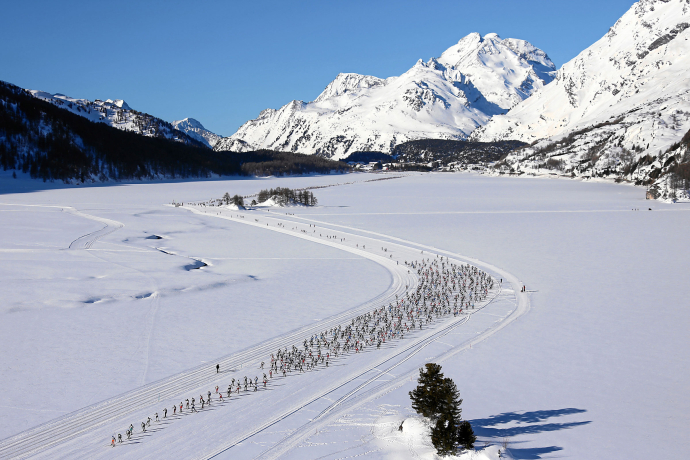 Engadin ski marathon 13'000 Teilnehmer am Engadin Skimarathon