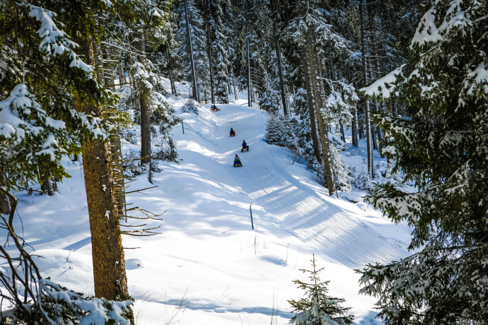 Schlitteln im Skigebiet Arosa Lenzerheide
