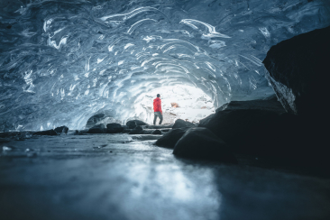 Eisgrotte im Morteratschgletscher bei Pontresina