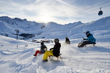 Schlitteln in Arosa