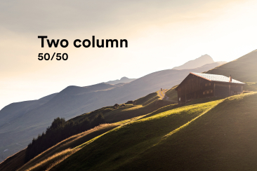 Two column 50/50