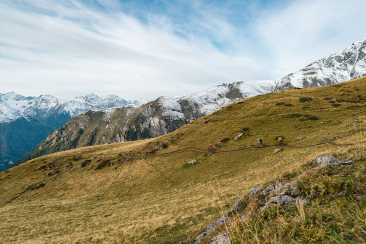 Mountainbiker auf dem Sentiago Loop