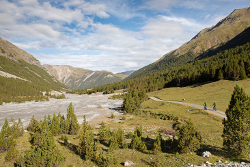 Mountainbiker im Nationalpark